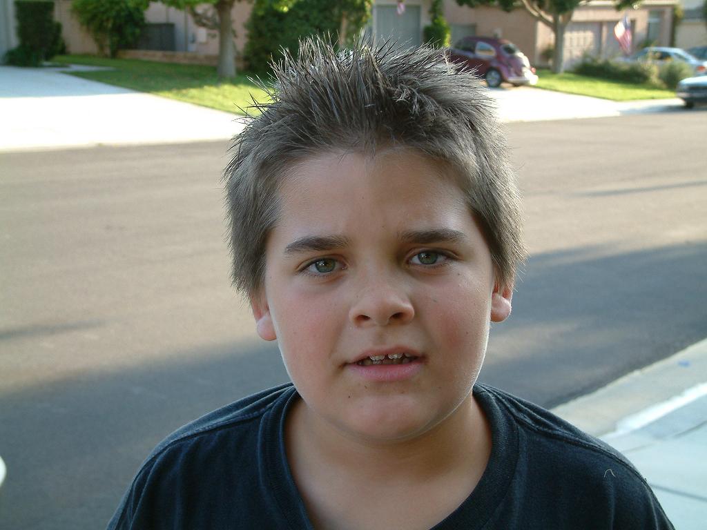 THIS IS NEVIN MY SON HAVING A BAD HAIR DAY..