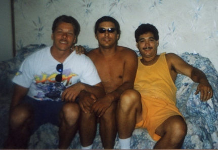 From left to right: Curley, Larry, and Moe.